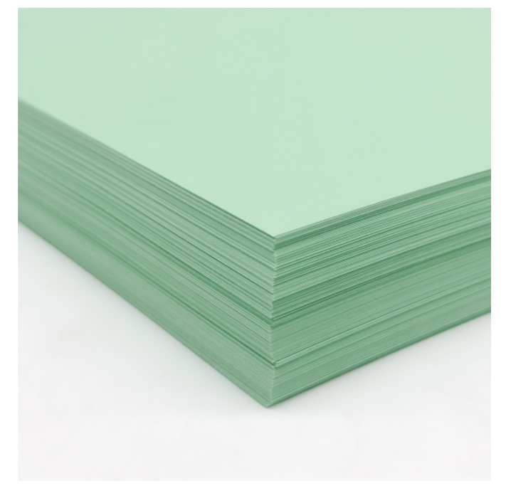 Lettermark Colors Vellum Bristol 11" x 17" Color Copy Paper, 67 lbs., Green-Vellum, 250 Sheets/Ream(94356)