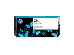 HP 728 300-ml Yellow DesignJet Ink Cartridge, F9K15A