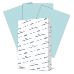 Hammermill Colors 8.5" x 14" Color Copy Paper, 20 lbs. Blue, 500 Sheets/Ream (103317)