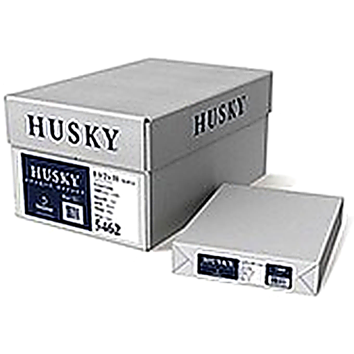 Domtar Husky Offset Opaque Text Paper, Smooth White, 50lb Text, 17.5" x 22.5", 3600 Sheets (5470)