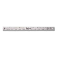 Westcott Stainless Steel Office Ruler, 15", Non-Slip Cork Base, Standard/Metric
