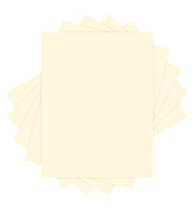 Domtar Lettermark Ivory Vellum Bristol Cardstock, 11" x 17", 67 lb, 250 Sheets/Pack (94359)
