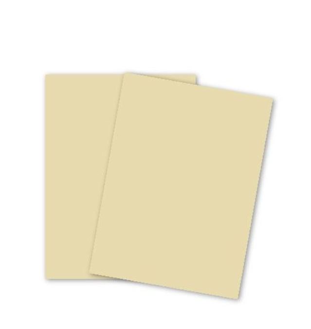 Lettermark Colors Vellum Bristol 8.5" x 11" Color Copy Paper, 67 lbs., Ivory-Vellum, 250 Sheets/Ream(94358)