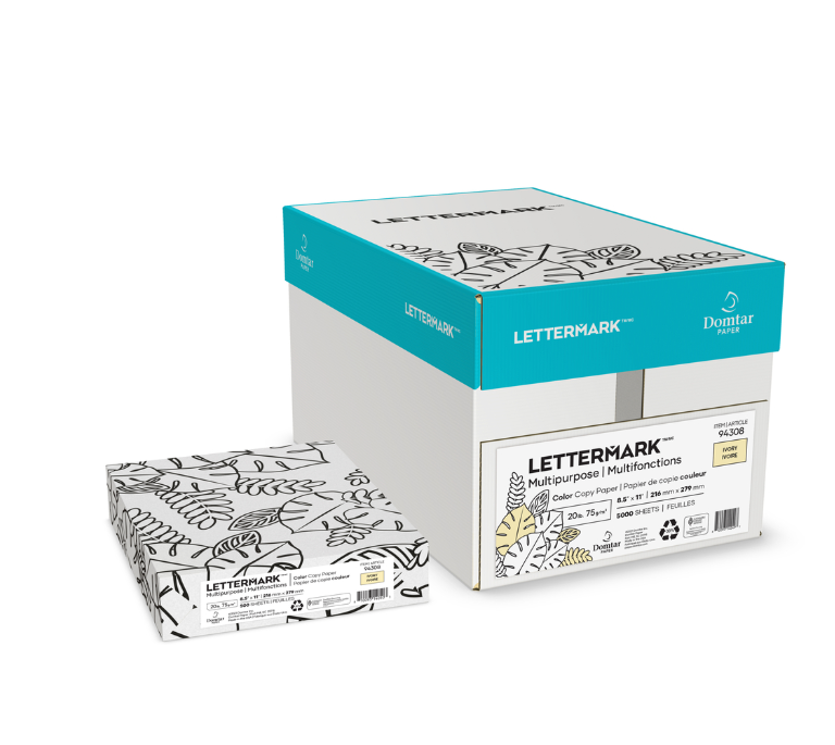 Domtar Lettermark Ivory Vellum Bristol Cardstock, 11" x 17", 67 lb, 250 Sheets/Pack (94359)