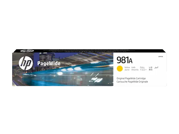 HP 981A Yellow Original PageWide Cartridge, J3M70A