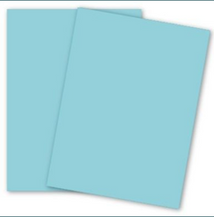 Domtar Lettermark Blue Vellum Bristol Cardstock, 11" x 17", 67 lb, 250 Sheets/Pack (94333)