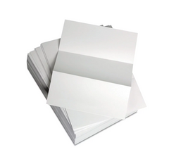 Domtar Lettermark BriteWhite Vellum Bristol Cardstock, 8.5" x 11", 67 lb, 250 Sheets/Pack (94338)