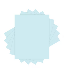 Domtar Lettermark Blue Vellum Bristol Cardstock, 11" x 17", 67 lb, 250 Sheets/Pack (94333)