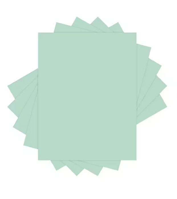 Lettermark Colors Vellum Bristol 11" x 17" Color Copy Paper, 67 lbs., Green-Vellum, 250 Sheets/Ream(94356)