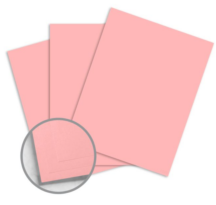 Lettermark® Colors Multipurpose 8.5" x 11" Color Copy Paper, 20 lbs., Pink-Smooth, 500 Sheets/Ream(94314)