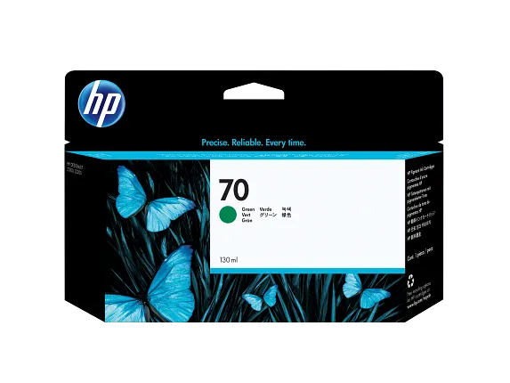 HP 70 130-ml Green DesignJet Ink Cartridge, C9457A