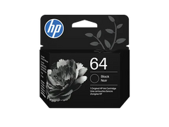 HP 64 Black Original Ink Cartridge, N9J90AN#140