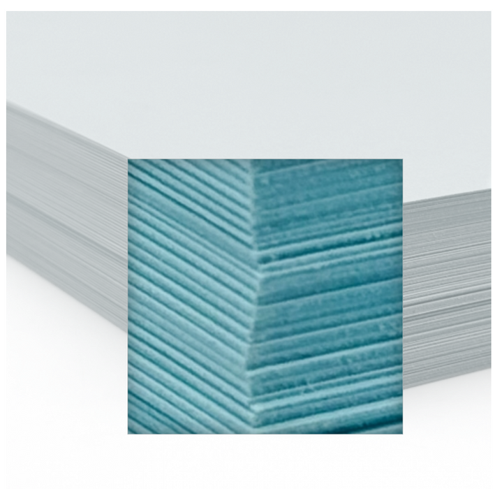 Lettermark Colors Vellum Bristol 8.5" x 11" Color Copy Paper, 110 lbs., BLUE - SMOOTH, 250 Sheets/Ream (94246)