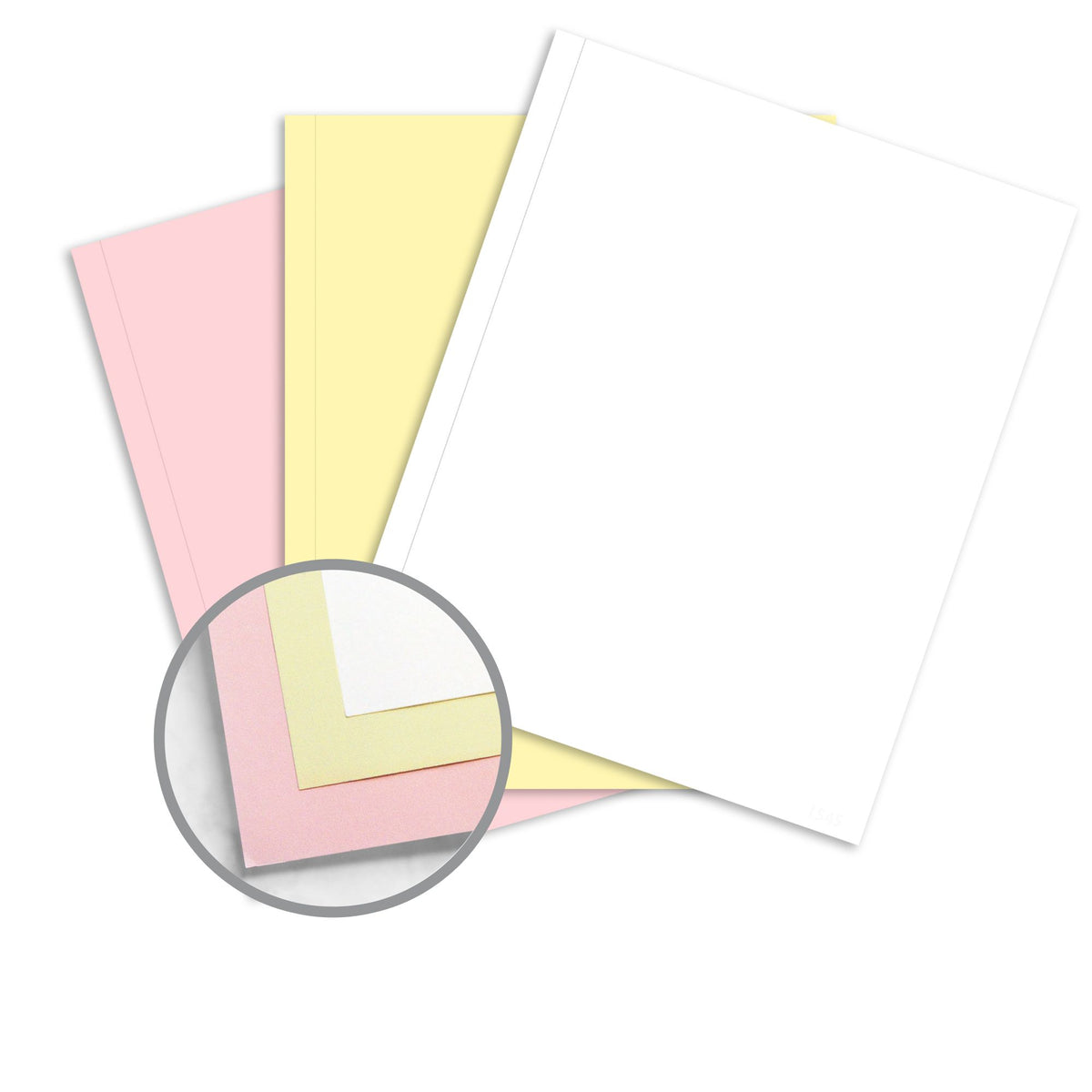 Nekoosa® NCR Superior Perf 9" x 11" Carbonless Paper, 3-Part SS, White/Canary/Pink, 167 Sets/Ream (5796)