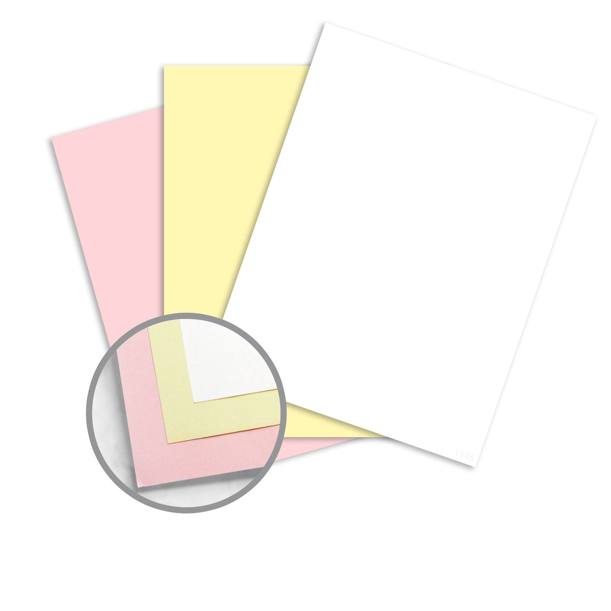 Nekoosa® NCR Superior 8.5" x 11" Carbonless Paper, 3-Part SS, White/Canary/Pink, 501 Sheets/Ream (5909)