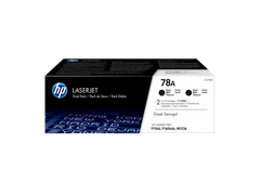 HP 78A 2-pack Black Original LaserJet Toner Cartridges, CE278AD