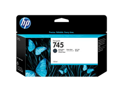 HP 745 130-ml DesignJet Matte Black Ink Cartridge, F9J99A