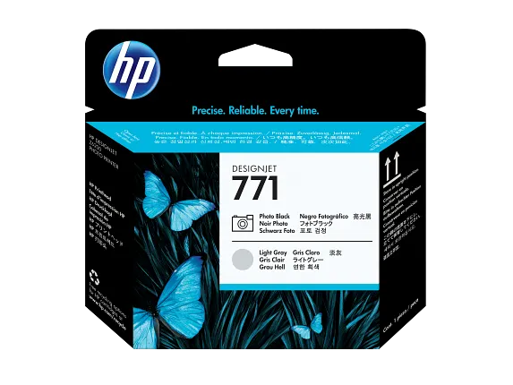 HP 771 Photo Black/Light Gray DesignJet Printhead, CE020A