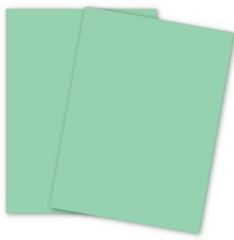 Domtar Lettermark Green Vellum Bristol Cardstock, 11" x 17", 67 lb, 250 Sheets/Pack (94356)