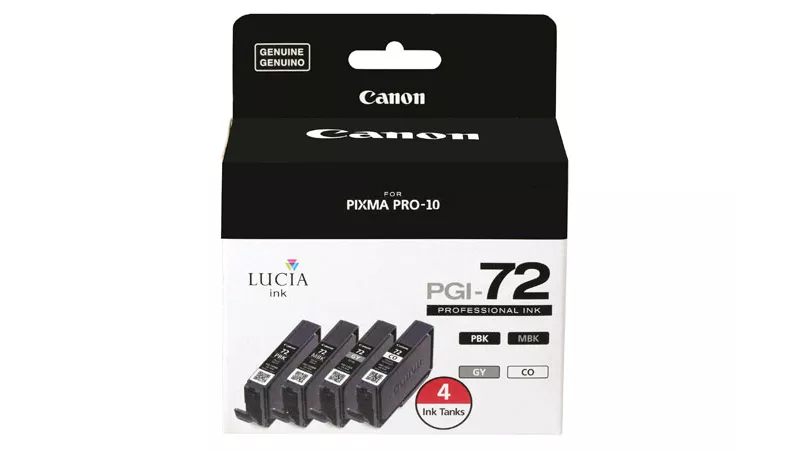 Canon Genuine PGI-72 Ink Value Pack with Chroma Optimizer (4 Ink Tanks) (6402B008)