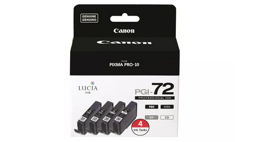 Canon Genuine PGI-72 Ink Value Pack with Chroma Optimizer (4 Ink Tanks) (6402B008)