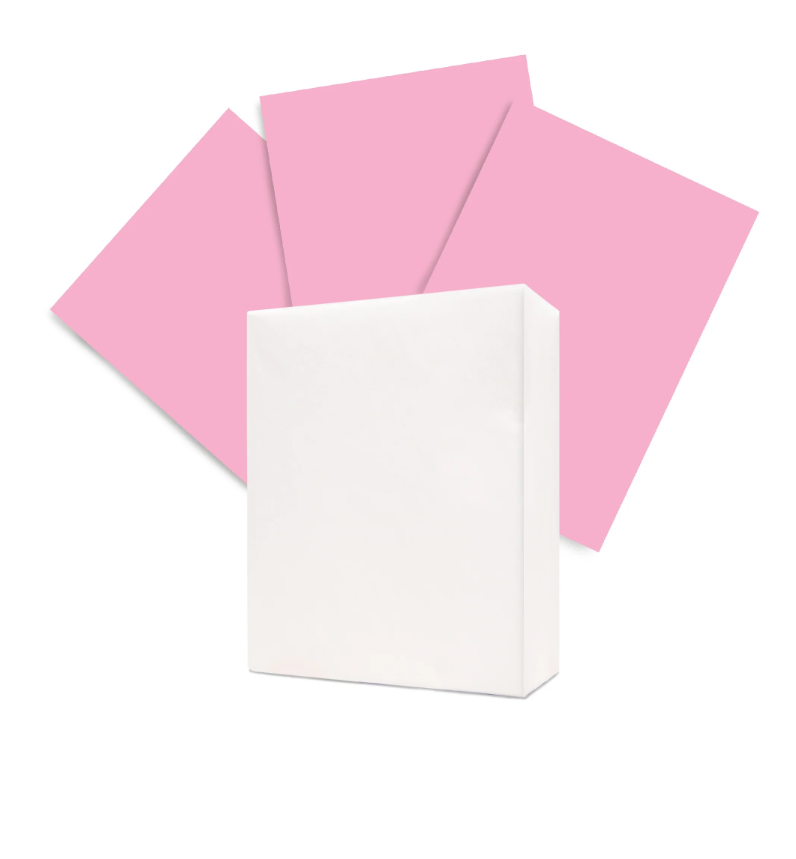 American Eagle 8.5" x 11" Color Copy Paper, 20 lbs., Pink, 500 Sheets/Ream (47730501)