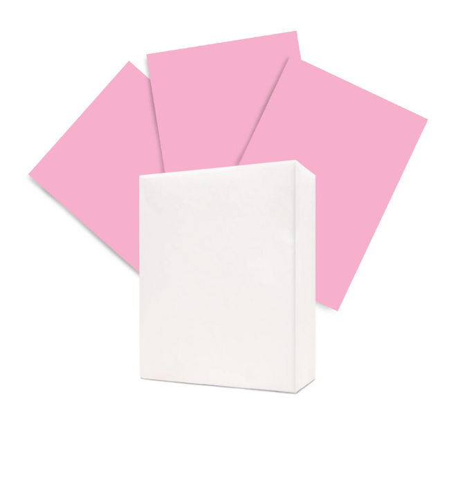 American Eagle 8.5" x 11" Color Copy Paper, 20 lbs., Pink, 250 Sheets/Ream (47730501)