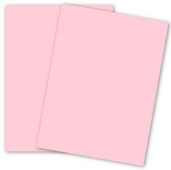 Domtar Lettermark Pink Vellum Bristol Cardstock, 11" x 17", 67 lb, 250 Sheets/Pack (94362)