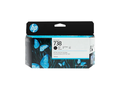 HP 738 130-ml Black DesignJet Ink Cartridge, 498N4A