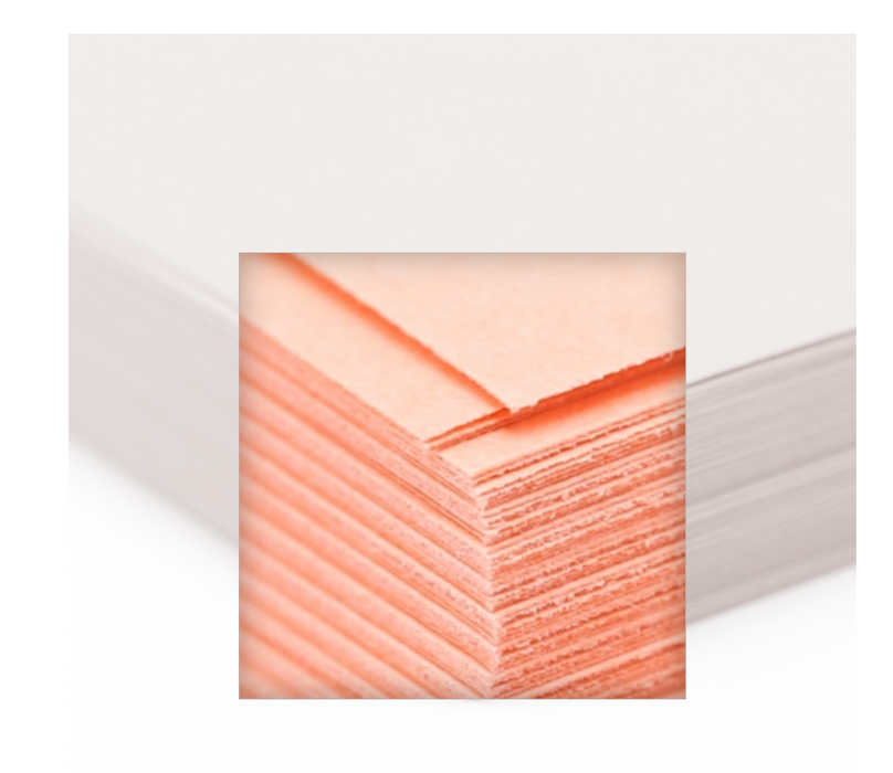 Lettermark Colors Vellum Bristol 8.5" x 11" Color Copy Paper, 110 lbs., SALMON - SMOOTH, 250 Sheets/Ream (94274)