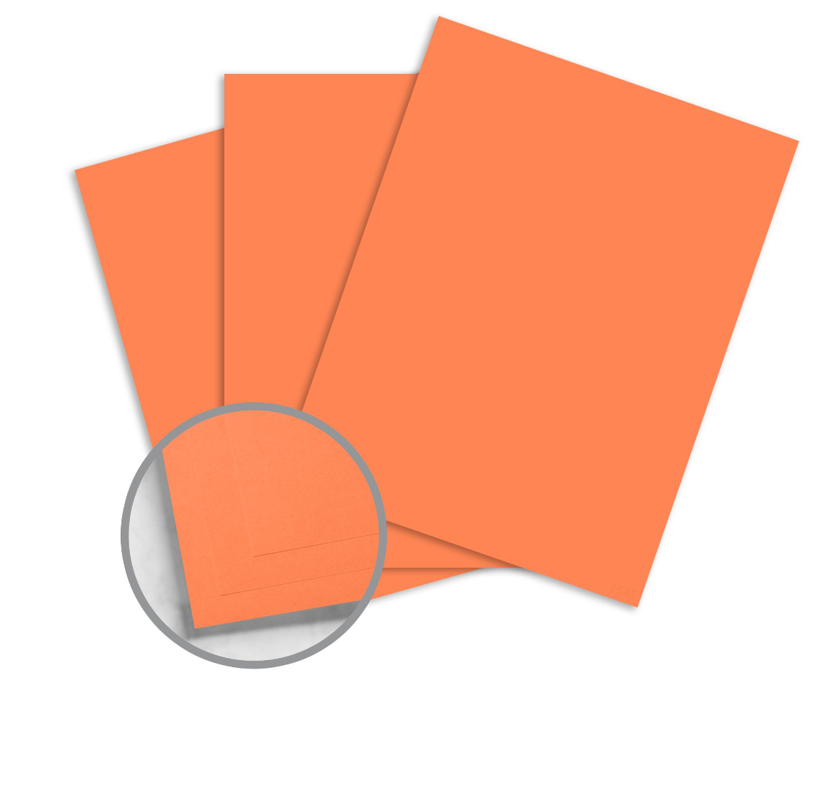 Lettermark Colors Vellum Bristol 8.5" x 11" Color Copy Paper, 90 lbs., SALMON - SMOOTH, 250 Sheets/Ream (94272)