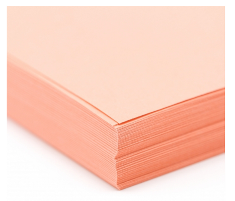 Lettermark Colors Vellum Bristol 8.5" x 11" Color Copy Paper, 110 lbs., SALMON - SMOOTH, 250 Sheets/Ream (94274)