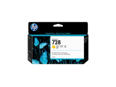HP 728 130-ml Yellow DesignJet Ink Cartridge, F9J65A