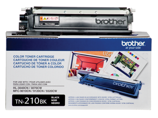 Brother Genuine TN210BK Standard Yield Black Toner Cartridge, 2,200 Pages (TN210BK)