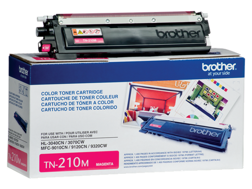 Brother Genuine TN210M Standard Yield Magenta Toner Cartridge, 1,400 Pages (TN210M)