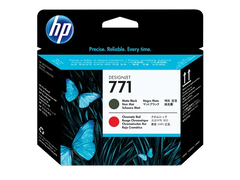 HP 771 Matte Black/Chromatic Red DesignJet Printhead, CE017A