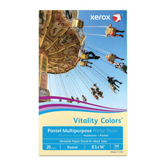Xerox Vitality Colors Pastels Multipurpose Paper, 8.5 x 14 Legal, Ivory, 20 lb, 500 Sheets per Ream (3R20087)