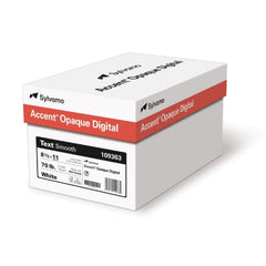 Accent Opaque Vellum White Text Paper, 28lb Bond / 70lb Text, 8.5" x 11", 97 Bright, 4,000 Sheets (109512)