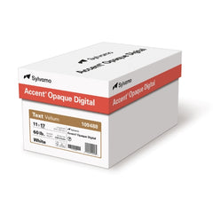 Accent Opaque Vellum White Text Paper, 24lb Bond / 60lb Text, 11" x 17", 97 Bright, 2,500 Sheets (109488)
