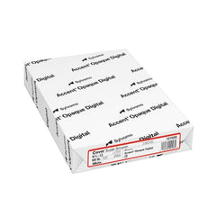 Accent Opaque Super Smooth White Cover Paper, 65lb, 8.5" x 11", 97 Bright, 250 Sheets/Ream (121939)